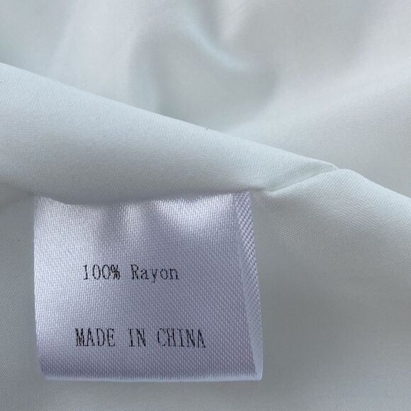 Mirol White & Black Floral Dress Small NWT Effortless Day-to-Night Style - Picture 10 of 10